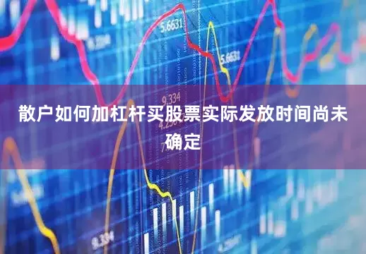 散户如何加杠杆买股票实际发放时间尚未确定